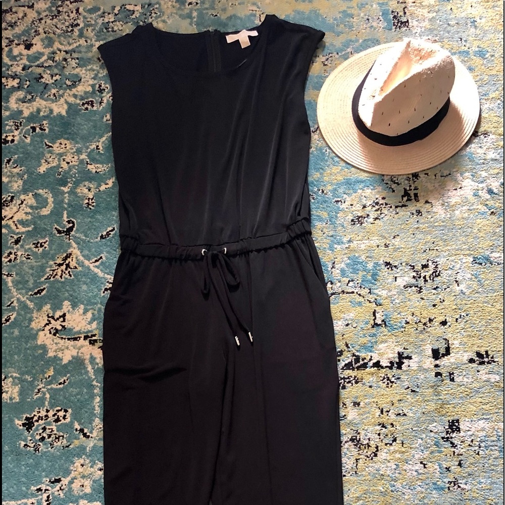 Back in Black full length jumpsuit w/silverdetails